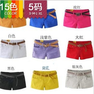 15 Colors candy color short pants,pencil shorts,sexy leggings,Sexy render pants,cotton pants,free shipping