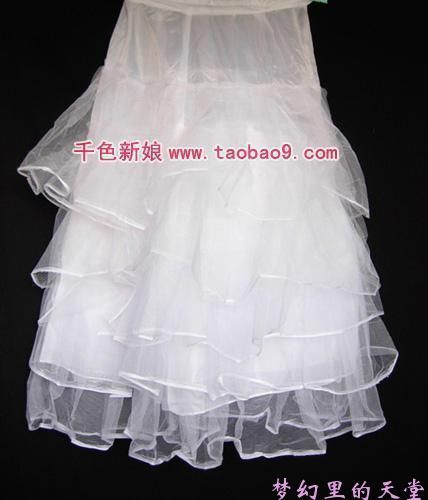 15$Mini Order Colour bride short yarn boneless stretcher slip skirt the bride wedding accessories 2012 new style