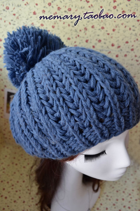 15$Mini Order Thermal candy color hair ball fashion wool cap knitted hat knitted women's