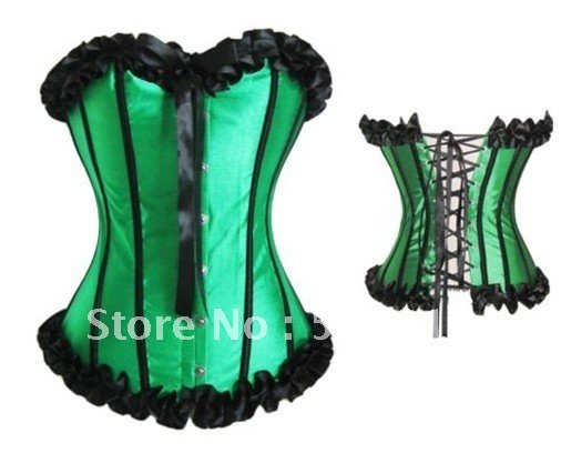 15% off !  Free shipping   Sexy strapless corset shaper plus size corset lingerie  white/pink/blue/green   S/M/L/XL/XXL    K2035