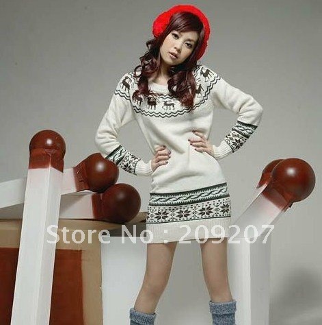 $15 off per $150 order Fashion hot-selling 548 fashionable casual onta pattern medium-long all-match sweater