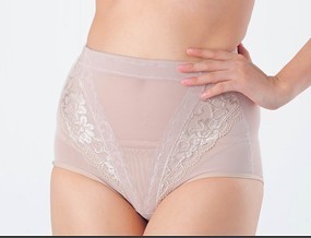15 silk breathable comfortable summer elastic close-fitting abdomen drawing thin waist plastic pants