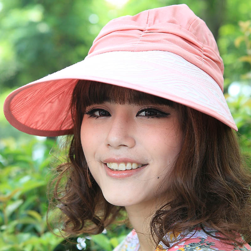 16 summer casual dual-use visor leaf pattern large along the sunbonnet women's sun hat