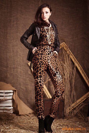 [1746]2012 Spring Hot sale LADIES leopard print Jumpsuits, fashion jumpsuits/WOMEN'S jumpsuits wholesale