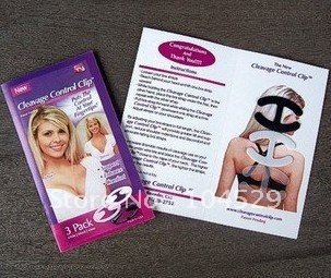 1800pcs/lot(9pcs/box,200set) control clip Perfect Adjust Bra Strap Clip Cleavage Control Clip