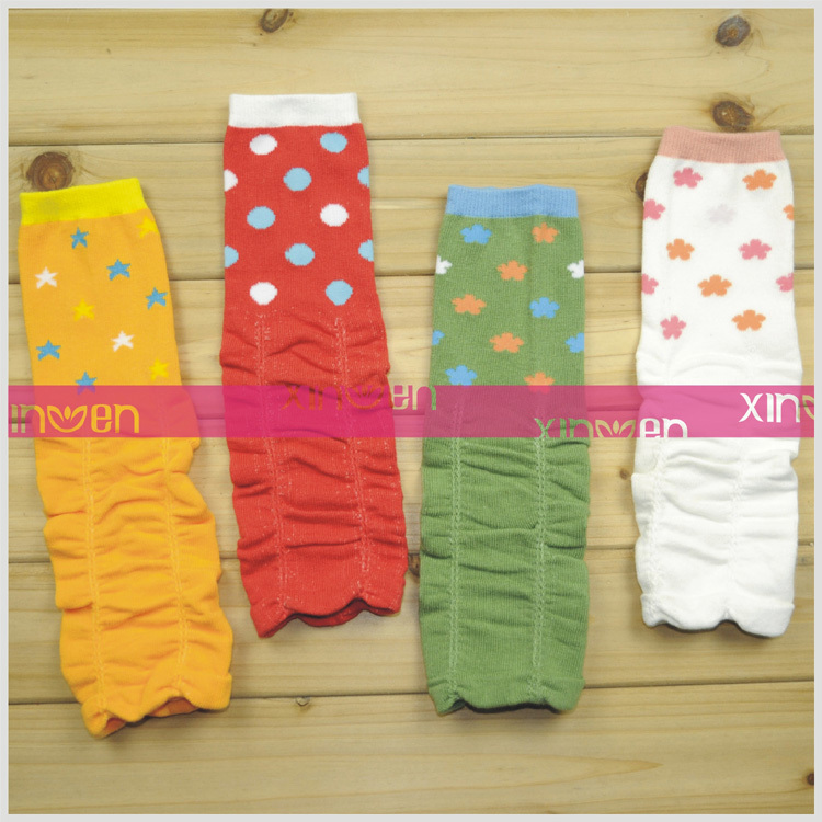 181 100% cotton children socks set oversleeps baby thermal leggings baby kneepad socks