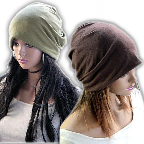 1940 double layer 100% cotton visor spring and summer knitted hat pullover millinery