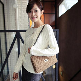 1968 sweater all-match twisted pullover candy solid color brief fashion sweater female