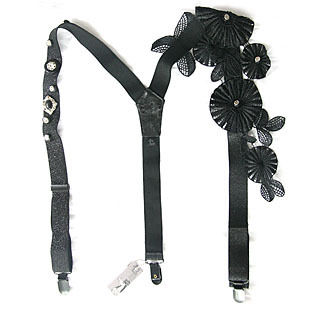 1AM Field arefunctioning accessories field flower lace suspenders personalized fashion accessories flower suspenders