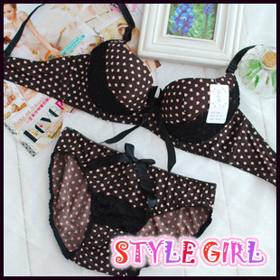 1f elegant light mature woman heart lace women's underwear set bra set