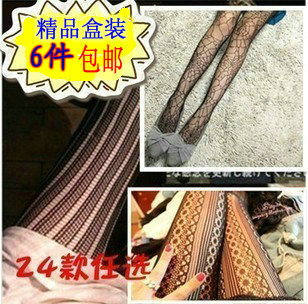 1Lot+10Pcs+Women socks+Fishing net socks sexy stockings stripe vintage socks lace socks jacquard pantyhose sexy mesh socks