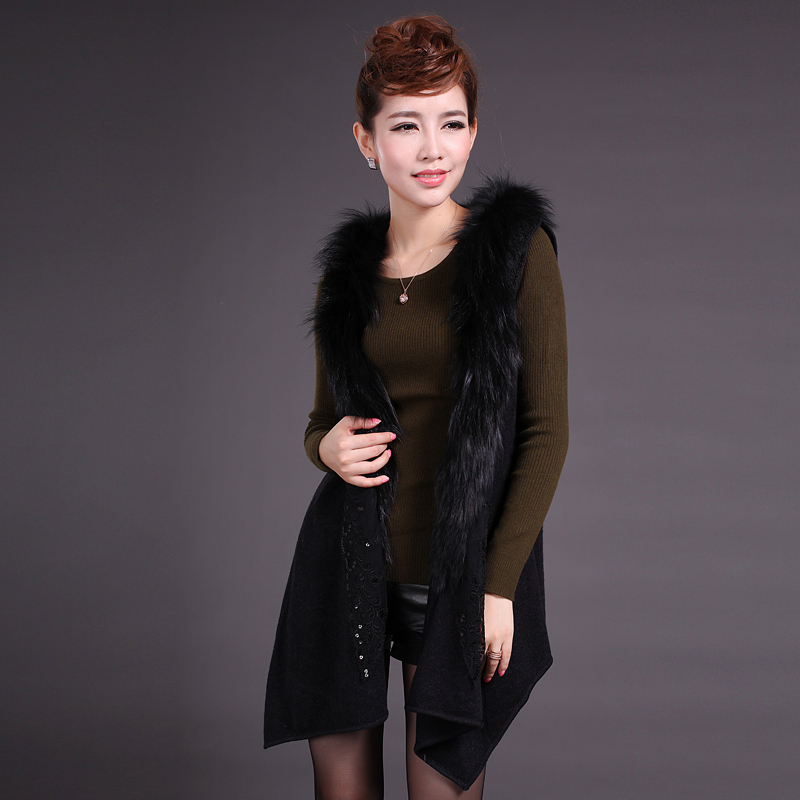 1pc Autumn and winter women's knitted sheep sweater vest female cardigan sweater vest 800m1184