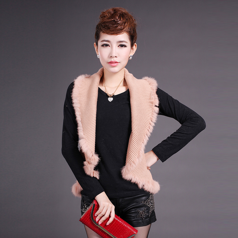 1pc Autumn short design moben large lapel sleeveless cardigan vest outerwear female 800h1289