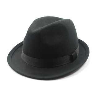 1pc Pure woolen male women's hat autumn winter black buckle billycan fedoras