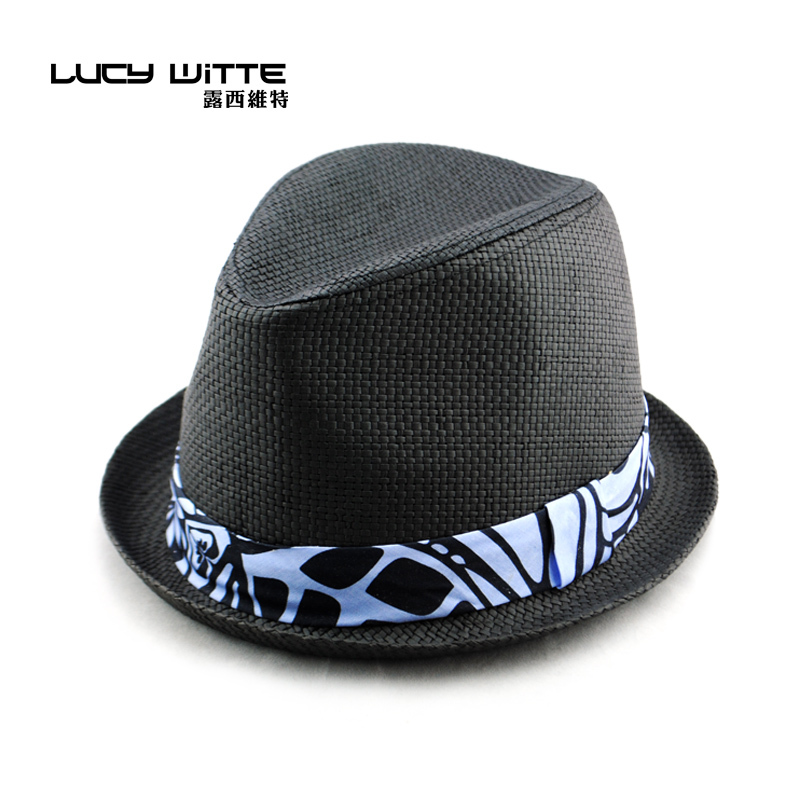 1pc Spring and summer lovers strawhat laciness straw braid fedoras male strawhat beach cap female sunbonnet