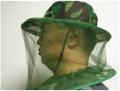 1pcs Anti-mosquito Hat with Attached Net Fishing Head Face Protect Insect free shipping