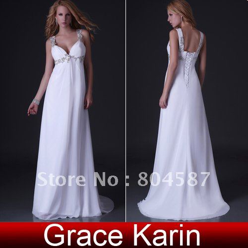 1pcs/lot! Free shipping!Fashion party dresses, Strap Chiffon Wedding Party Gown Prom Ball Evening Dress CL3554