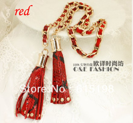 1pcs/lot High-grade alloy Pendant Leather crocodile fine fine waist chain decoration Korean all-match belt  4 colors YD068
