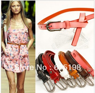 1pcs/lot Korean all-match new optional knot long leather female waitband belt 6 colors to choose fine waistband YD056