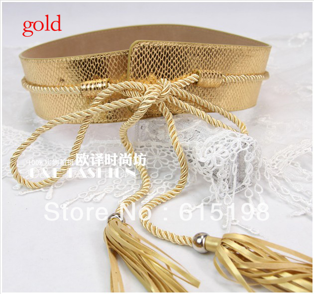 1pcs/lot Korean all-match personality pendant women's wide belt wide female section 3 color girdle leather for sale YD033