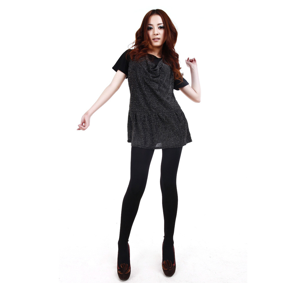 1X Women Thick Leather Beaver Velvet Bunk Slim Warm Pants Leggings I0090