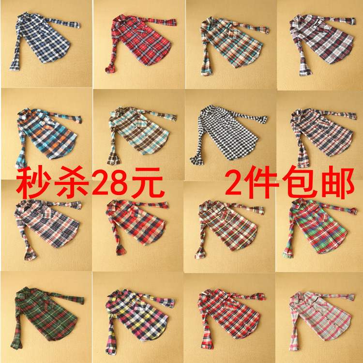 2 2013 spring new arrival women's shirt plaid shirt long-sleeve plaid shirt