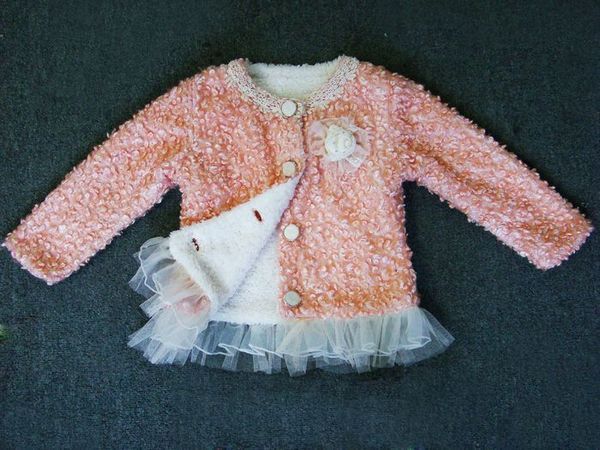 2-3  years-old Free Shipping girl's clothing baby  outerwear fashion jacket The shopkeeper had made