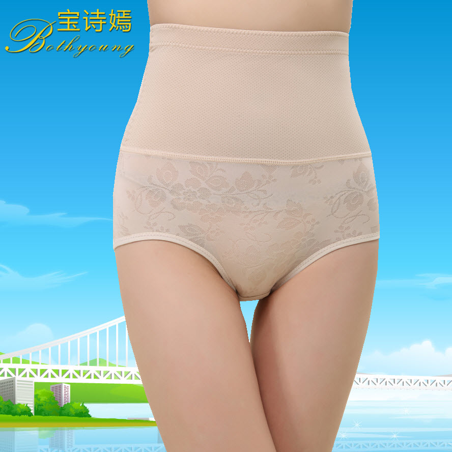 2 39 high waist abdomen drawing butt-lifting panties ol slim waist body shaping pants women's puerperal corset pants