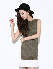 2.8 big alan . 2012 gentlewomen chiffon paillette casual one-piece dresses