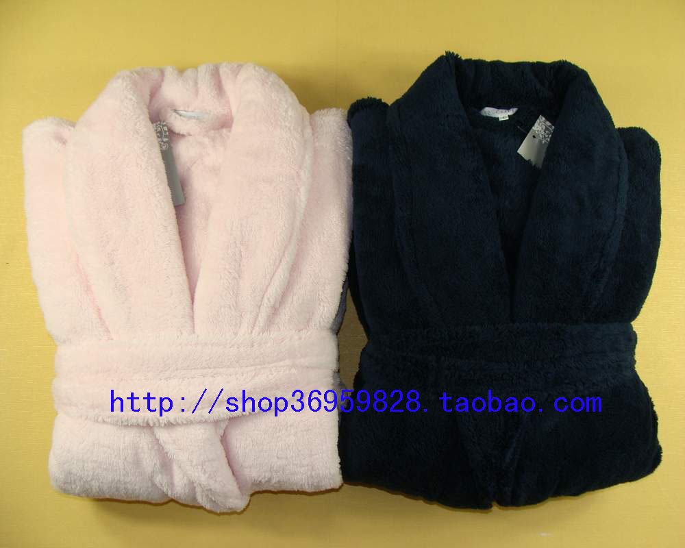 2 adult plus size thickening wincey autumn and winter robe lovers sleepwear bathrobes bathrobe