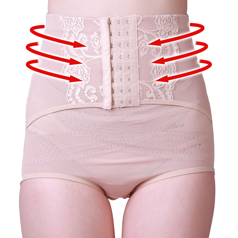 2 breathable comfortable slimming abdomen drawing butt-lifting mid waist body shaping pants