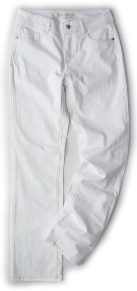 2 chiban 3 - 2 chiban 8 plus size all-match long casual bgd straight white denim trousers k283
