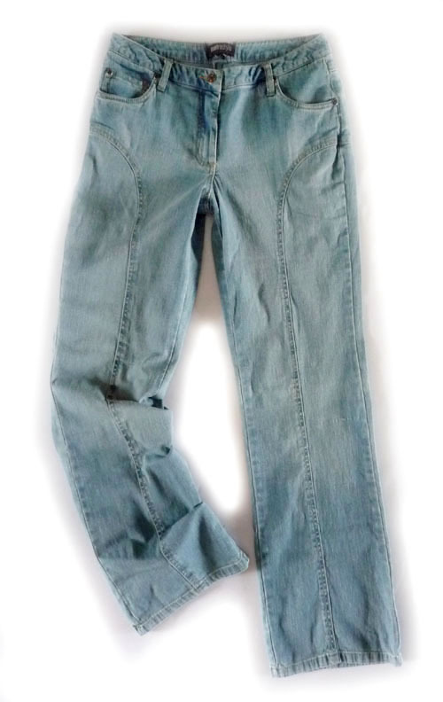 2 chiban - 3 chiban 1 plus size lengthen female spring and autumn metrostyle back pocket flip denim trousers