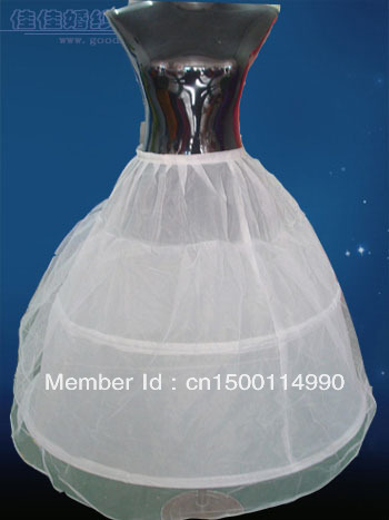 2-Hoop petticoat Wedding Bridal  crinoline Skirt Petticoat To match your dress Sz: S-M-XL-XXL-XXXL  SMTMJ-22