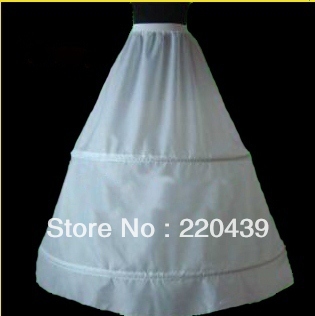 2 Hoop White Wedding Dress Petticoat Underskirt / veil