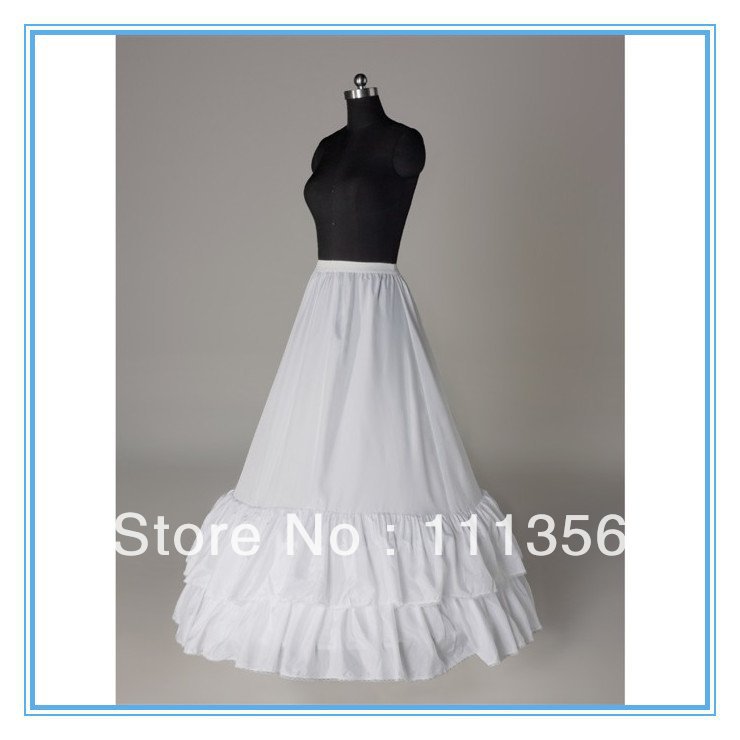 2 Hoops 2 Layers  White Wedding Bridal Accessories Petticoat slips