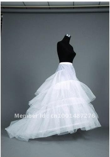 2 Hoops Wedding Bridal Accessories adjustable Waist Petticoats Train Bridal Gowns Exquisite A Line slip