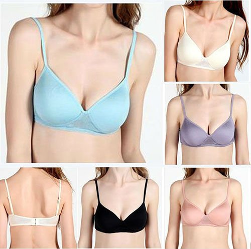 2 pc Pure Silk Sexy Women's Bra 3/4 Cup Padded Sport Style Wire Free Maternity Bra Lingerie Luxury Underwear For Women 2013 New