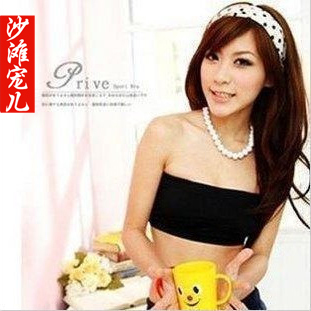 2 pcs Small tube top tube top solid color women's bx006