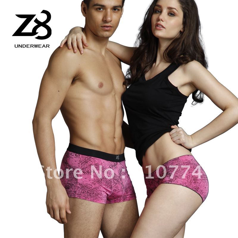 2 set z8 lovers panties modal u bag male female trunk sexy 2 5203