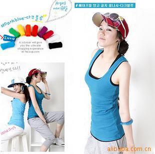 2 small vest female basic spaghetti strap vest spaghetti strap top y spaghetti strap vest 100% cotton