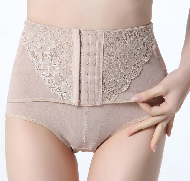 2 trigonometric drawing butt-lifting abdomen body shaping panty buttons postpartum body shaping pants