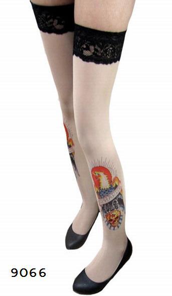 20 colors for selection ! sexy women's floral tatto stockings socks leggings free shipping