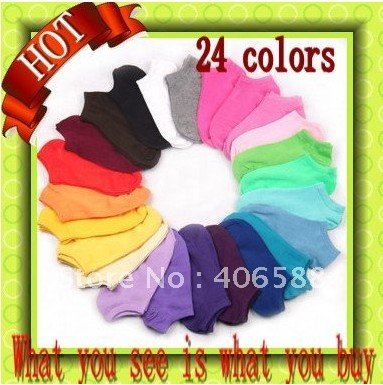20 colors women cotton socks sports sock boat 20pairs/lot Lady most fashoin socks ,all colors available free shipping CC45