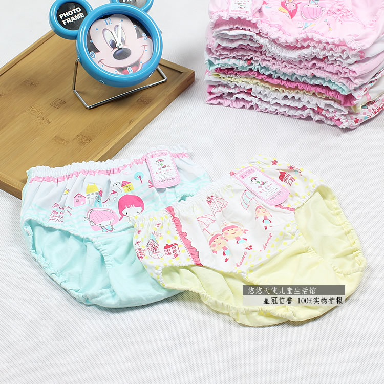 2002 - small ants 100% cotton child small nene small panties briefs female child trigonometric panties
