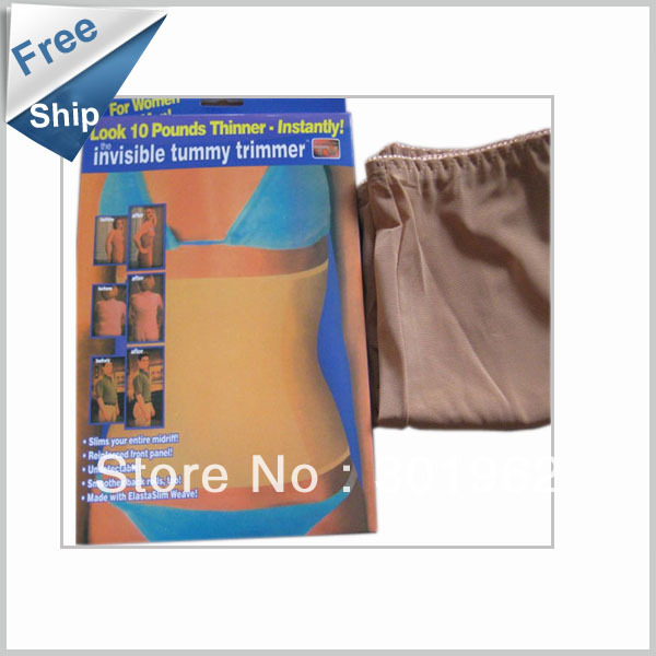 200pcs/lot  Invisible Tummy Trimmer Slimming Belt,Breathable Body Trimmer Waist Slender Belt, free ship by DHL(Retail packaging)