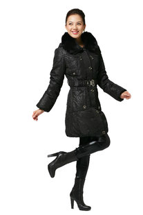 2010 down coat semi finished Women 951 clothing leather