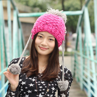2011 autumn and winter hat female ear protector cap knitted hat dm90085
