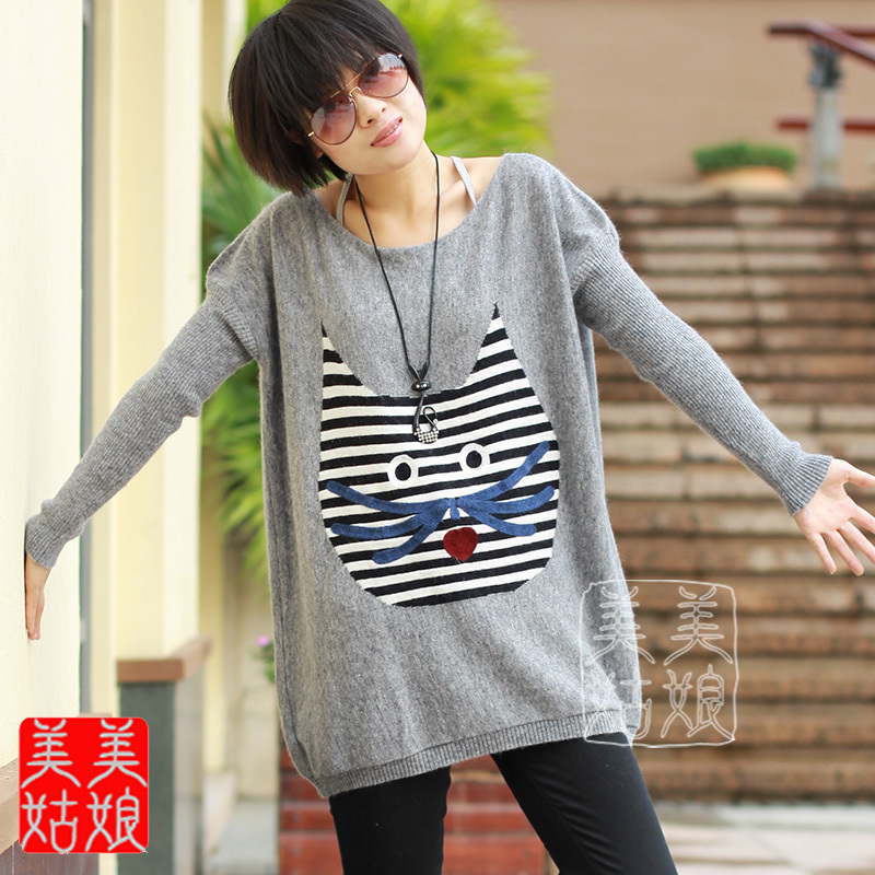 2011 autumn new arrival loose casual sweater women's batwing shirt