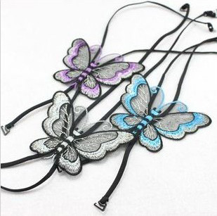 2011 back cross shoulder strap multicolour butterfly flower leopard print embroidery double-shoulder shoulder strap